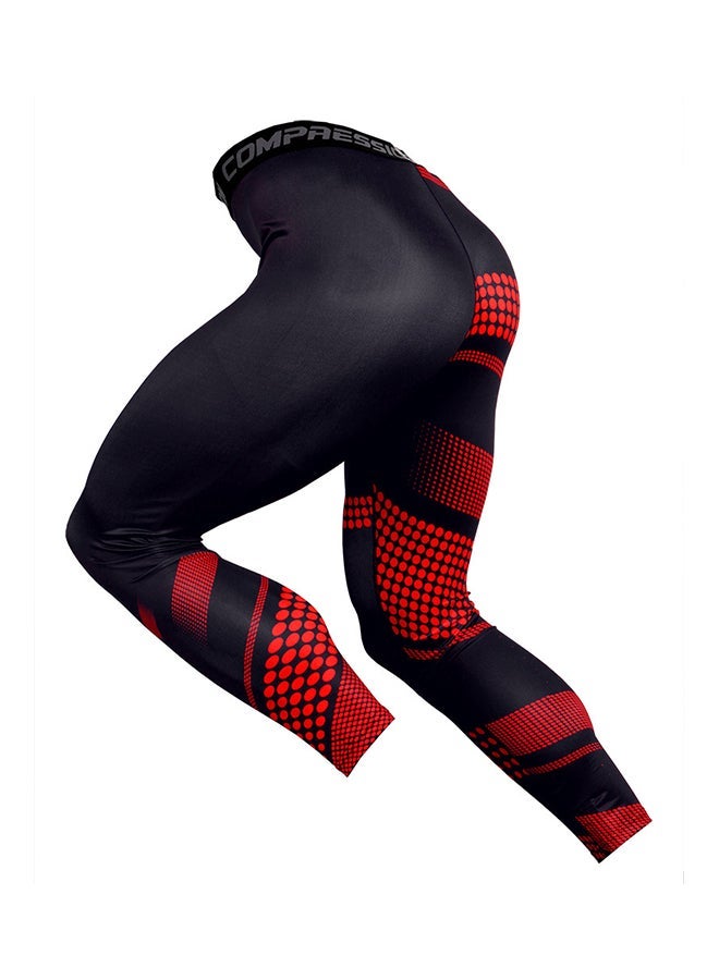 NIBEMINENT Dot Detail Cycling Jersey Suit Set Red/Black  - Image 4
