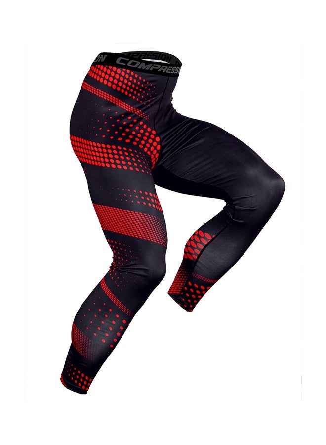 NIBEMINENT Dot Detail Cycling Jersey Suit Set Red/Black  - Image 5