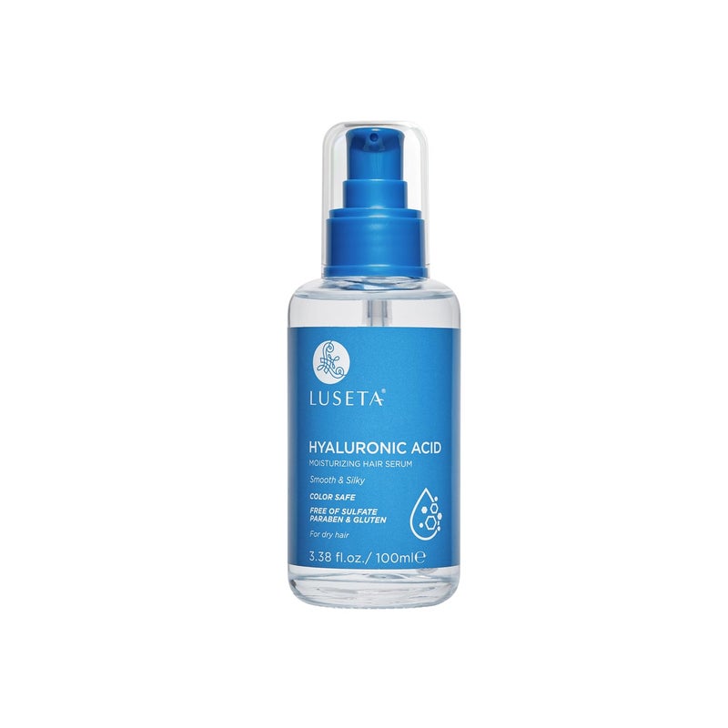 L LUSETA Luseta Hyaluronic Acid Moisturizing Hair Serum for Dry and Damaged Hair, Hair Oil Serum for Women Infused with Avocado Argan Oil and Shea Butter 3.38oz - Image 1