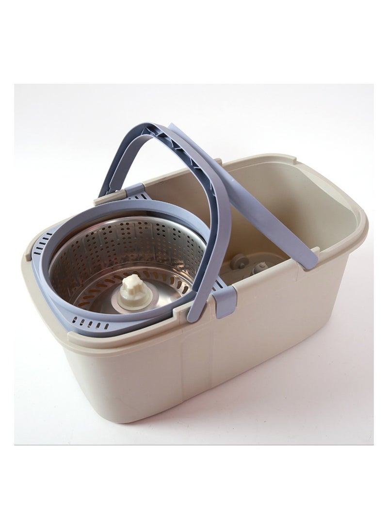 dreamons link Spin Mop and Bucket Set with Wringer, 360-Degree Rotating Head, Microfiber Mop Head, Grey and White - Image 2