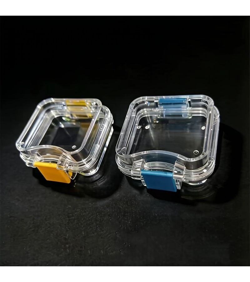4 Piece Plastic Dental Storage Boxes for Denture Cleaning Portable Orthodontic Travel Case - Image 3