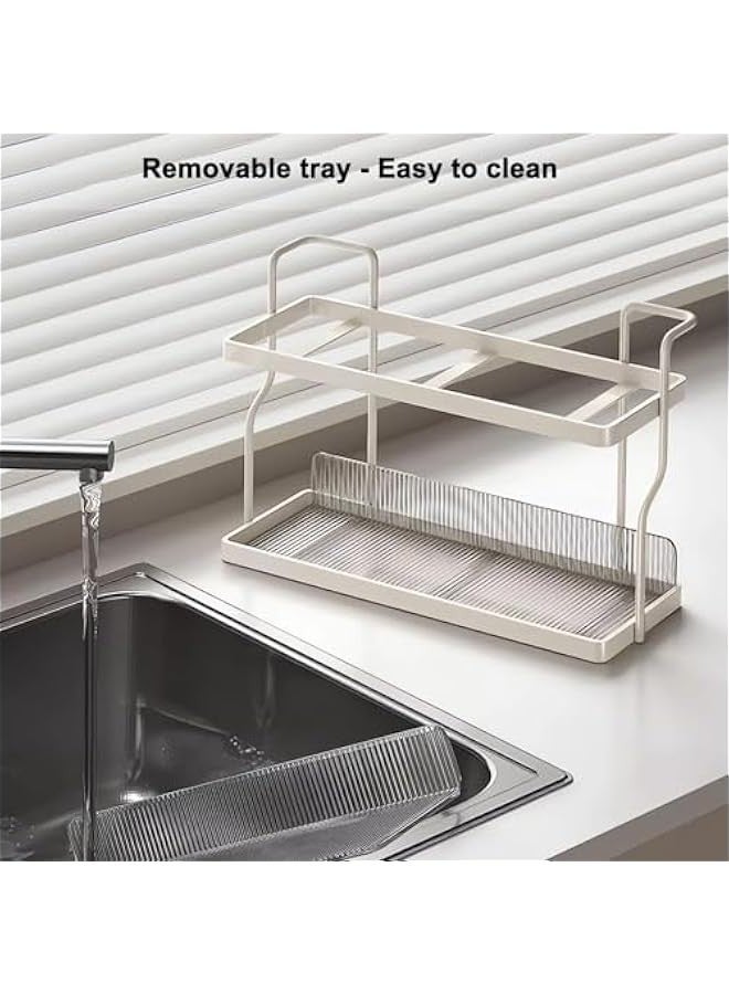 TRASSLE Spice Rack Organizer for Kitchen, Bathroom Countertop Organizer Rack, 2 Tier Metal Separable Non-Slip Counter Organizer for Sink&Cabinet, Makeup Rack Perfume Vanity Organizer - Image 3