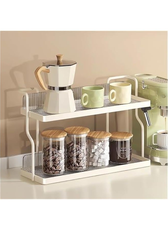 TRASSLE Spice Rack Organizer for Kitchen, Bathroom Countertop Organizer Rack, 2 Tier Metal Separable Non-Slip Counter Organizer for Sink&Cabinet, Makeup Rack Perfume Vanity Organizer - Image 5