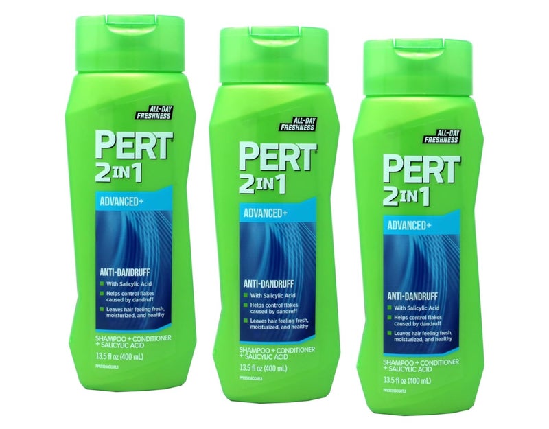 Pert Plus 2 in 1 Shampoo  Conditioner Dandruff Control 135 Fl Oz  400 Ml Pack of 3