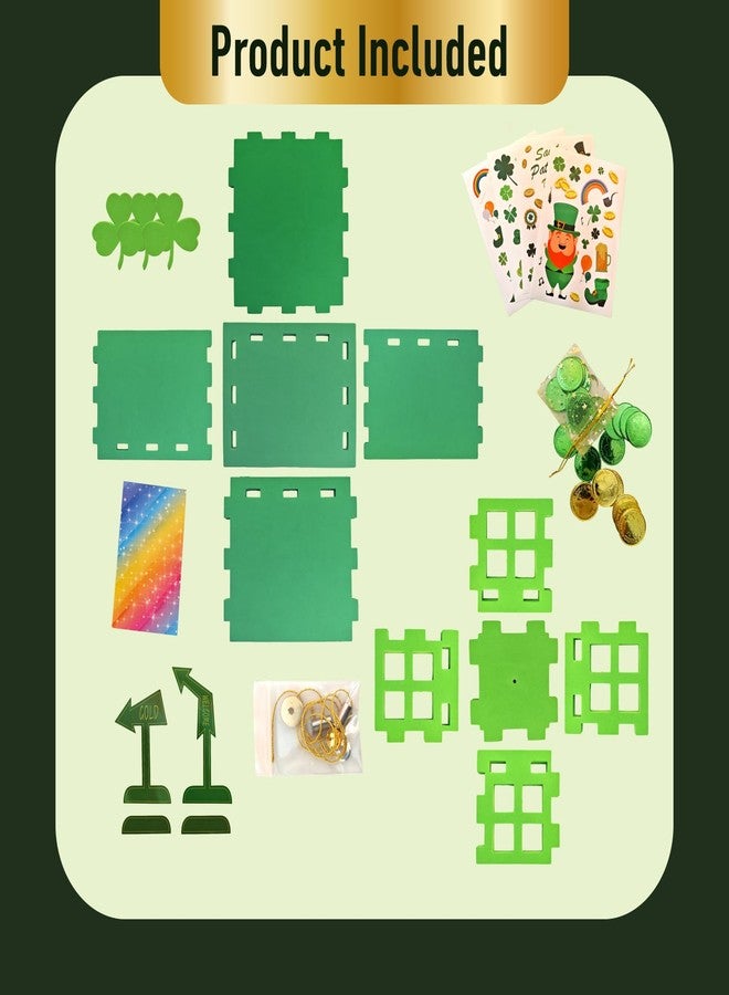 TEINSONET St Patrick's Day Leprechaun Trap Kit - St. Patricks Day Decorations Leprechaun Trap Crafts Kit for Kids St Patricks Day Party Supplies (EVA AUTO Trap) - Image 3