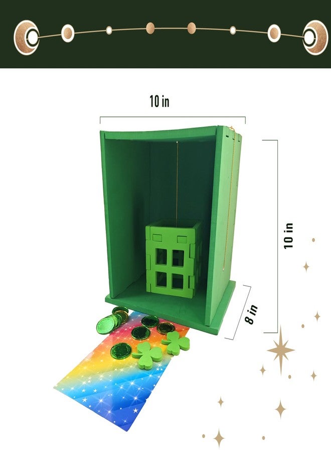 TEINSONET St Patrick's Day Leprechaun Trap Kit - St. Patricks Day Decorations Leprechaun Trap Crafts Kit for Kids St Patricks Day Party Supplies (EVA AUTO Trap) - Image 2