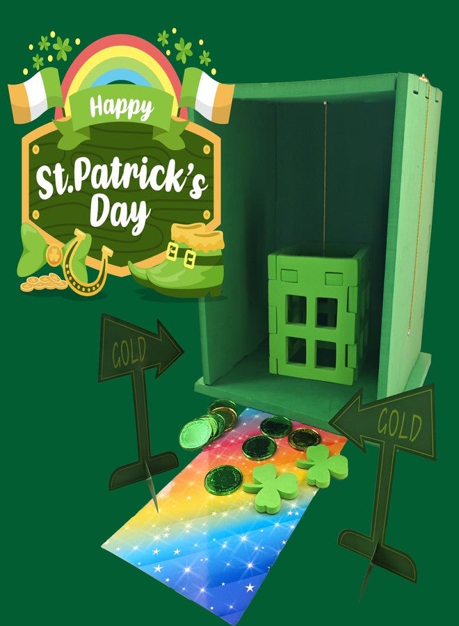 TEINSONET St Patrick's Day Leprechaun Trap Kit - St. Patricks Day Decorations Leprechaun Trap Crafts Kit for Kids St Patricks Day Party Supplies (EVA AUTO Trap) - Image 4