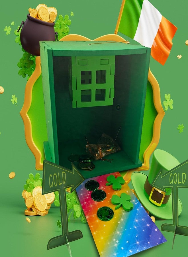 TEINSONET St Patrick's Day Leprechaun Trap Kit - St. Patricks Day Decorations Leprechaun Trap Crafts Kit for Kids St Patricks Day Party Supplies (EVA AUTO Trap) - Image 5