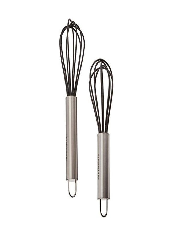 Farberware Professional Silicone Mini Whisks (Set of 2), Black - Image 1