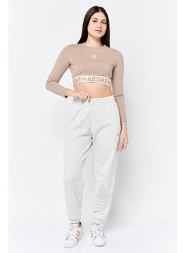 adidas Originals Women Sportswear Fit Outdoor Sweatpants, Light Grey  - Image 4