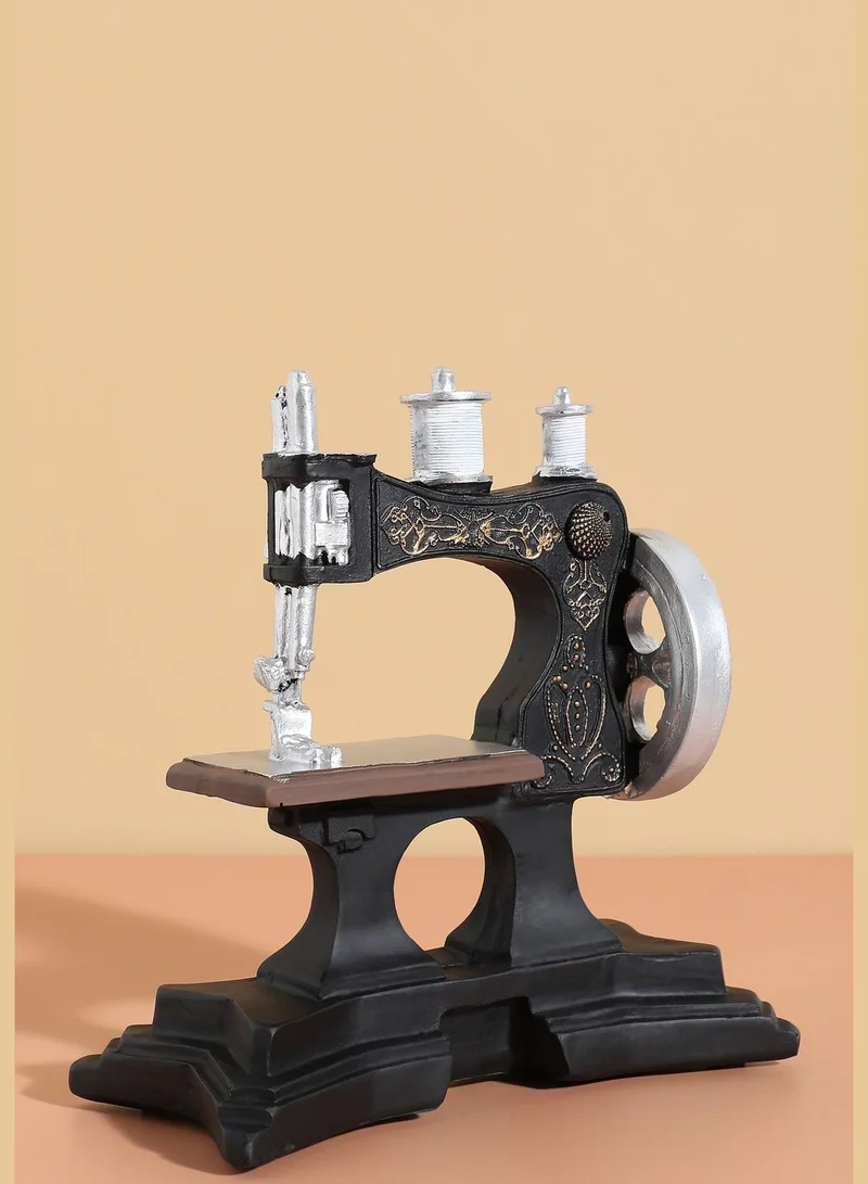 Bonhomie Sewing Machine Shaped Modern Ceramic Showpiece For Home Decor