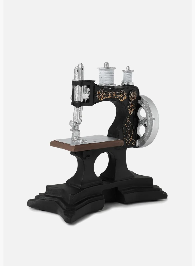 Bonhomie Sewing Machine Shaped Modern Ceramic Showpiece For Home Decor