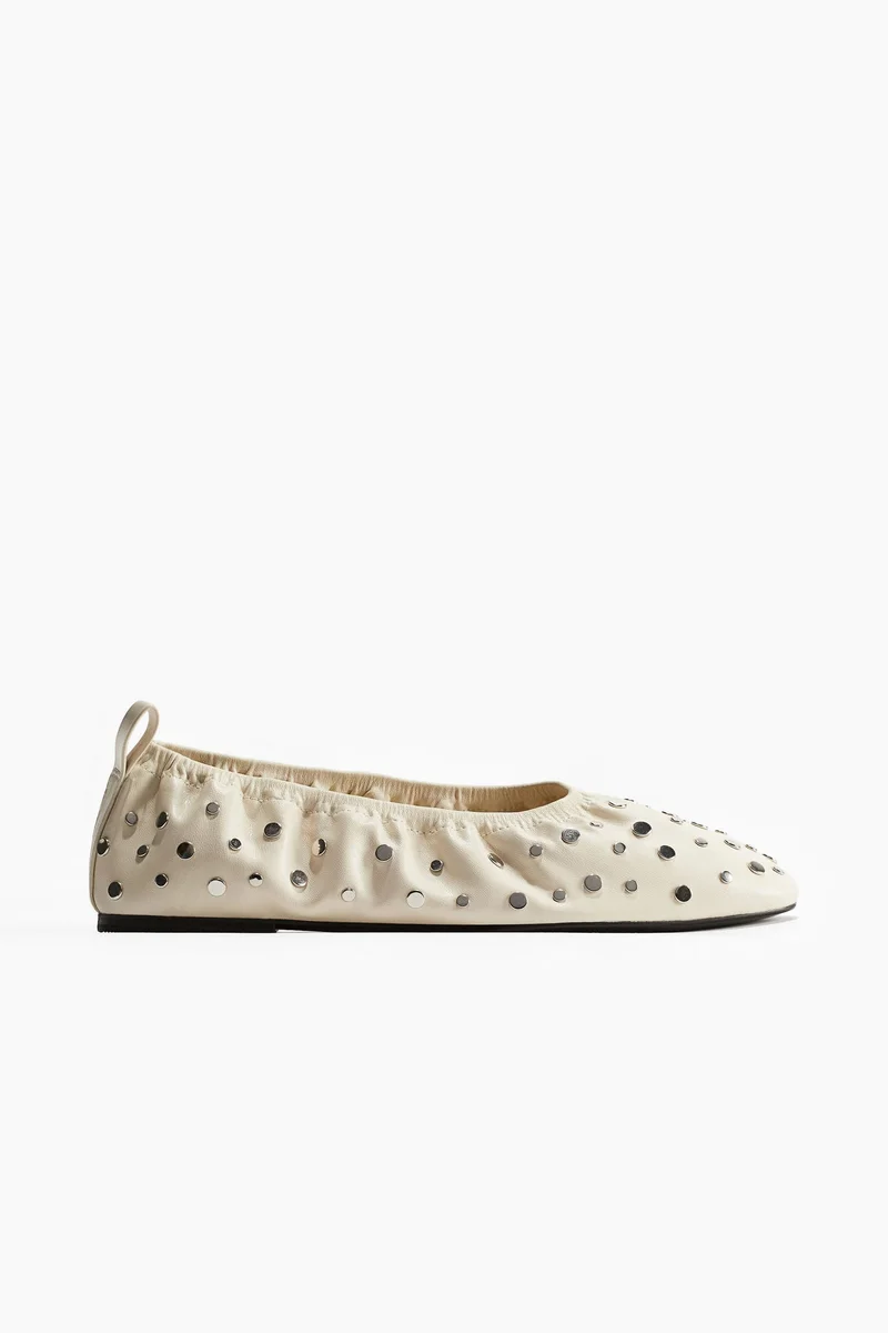 H&M Studded ballet pumps