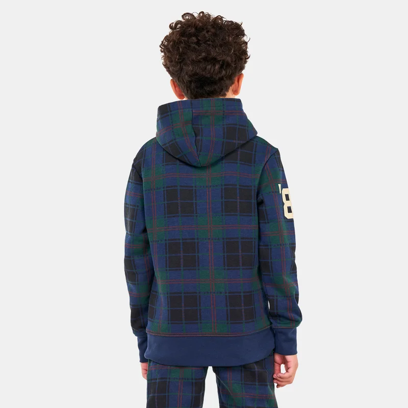 Jordan Kids' Essentials Plaid Pullover Hoodie