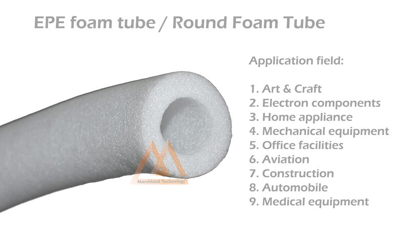 EVNCOM Foam Tube for Art & Craft Home Decoration Insulation DIY Projects Swim Pool Noodles Pipe and Rope Cover 50mm 30mm inner 20mm outer 25Meter Foam Tube - Image 3