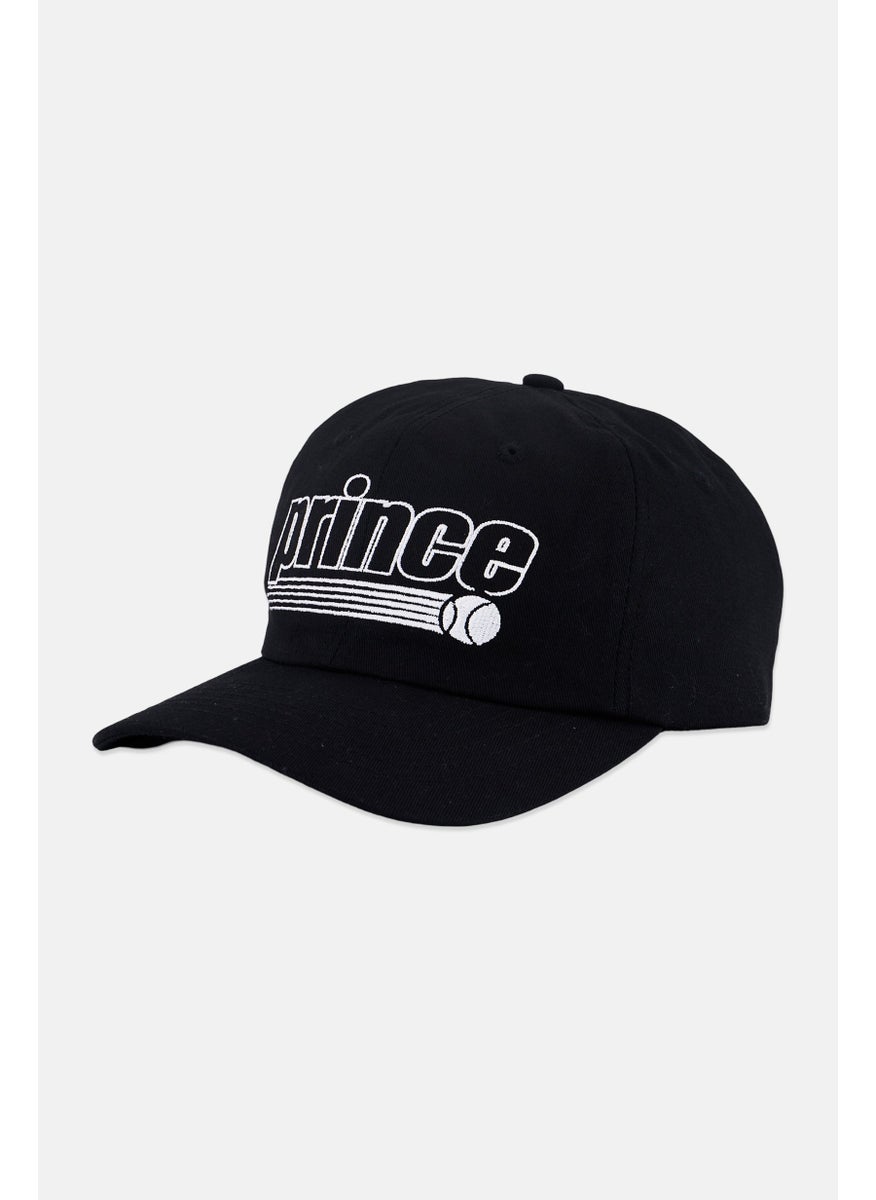 Prince Men Embroidered Logo Adjustable Cap, Black  - Image 1