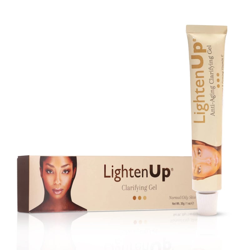 LIGHTENUP جل تفتيح البشرة المضاد للشيخوخة - 1 أونصة سائلة / 30 مل، كريم مضاد للشيخوخة، مع ألفا أربوتين، زيت الأركان، فيتامين C - Image 1