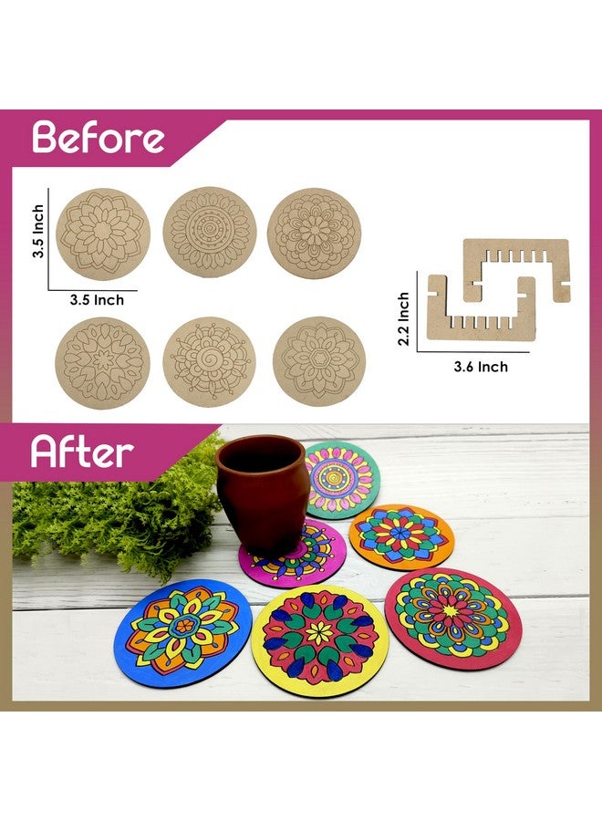 SOLOBOLO Mandala Art kit for Kids Adults,Indian Art Forms Kits,Art & Craft kit Birthday Return Gift for Girls 9-12 12-15,Coloring & Painting kit Using Water Brush MK101 D - Image 4