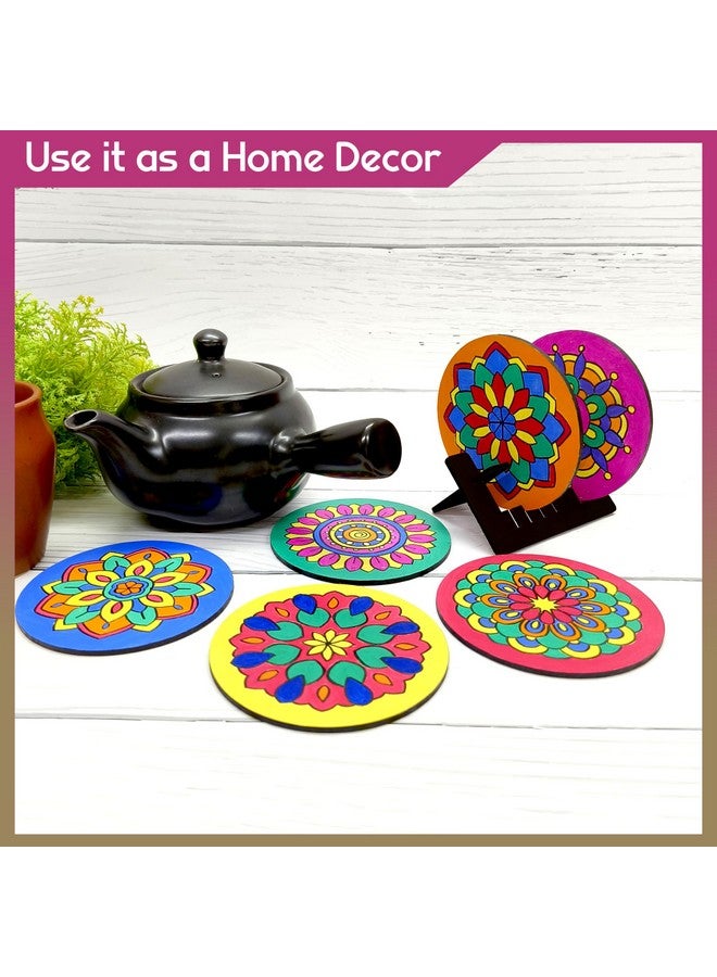 SOLOBOLO Mandala Art kit for Kids Adults,Indian Art Forms Kits,Art & Craft kit Birthday Return Gift for Girls 9-12 12-15,Coloring & Painting kit Using Water Brush MK101 D - Image 3
