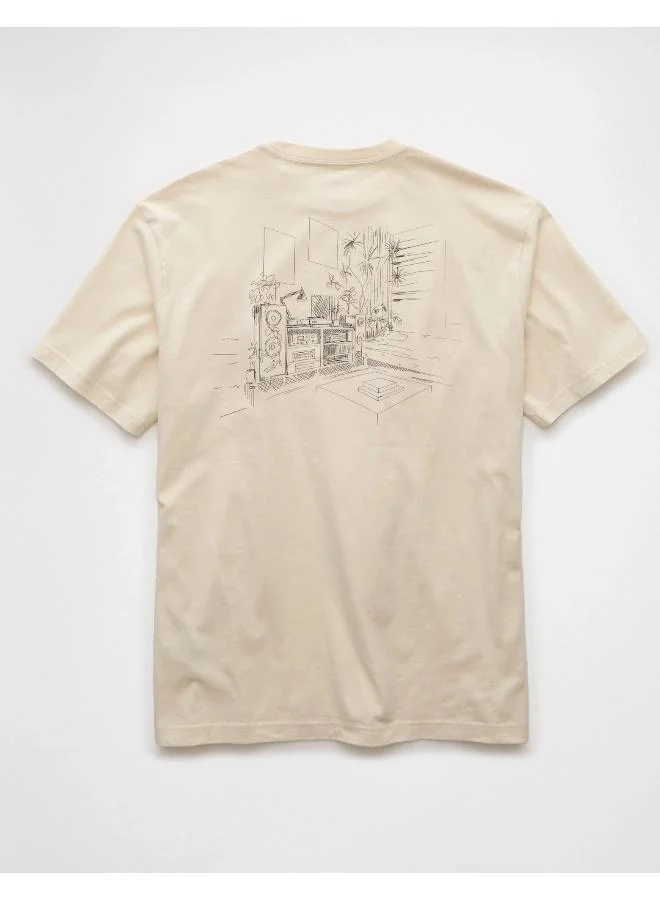 American Eagle AE Logo Graphic T-Shirt