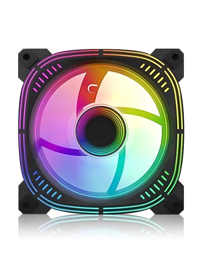 ARGB CPU Fan, Automatic Temperature Control CPU Air Cooler, Silent Optimization and Fast Cooling, Reducing Hardware Loss - Image 1