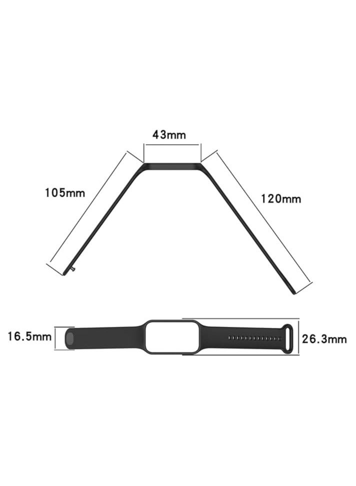for Xiaomi Redmi Smart Band 2 Wrist Strap Replacement Silicone Sport Watch Band, PINK - Image 4