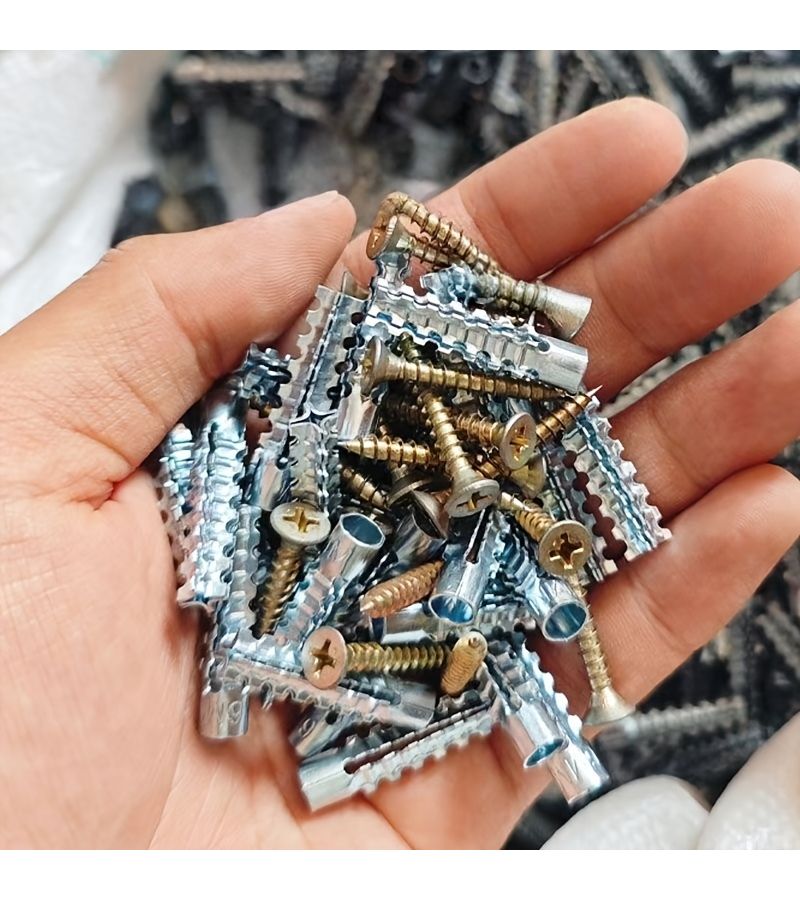 60 Pcs M8 Heavy Duty Expansion Anchor Bolts Galvanized Kit For Shelf And Equipment Install - Image 4