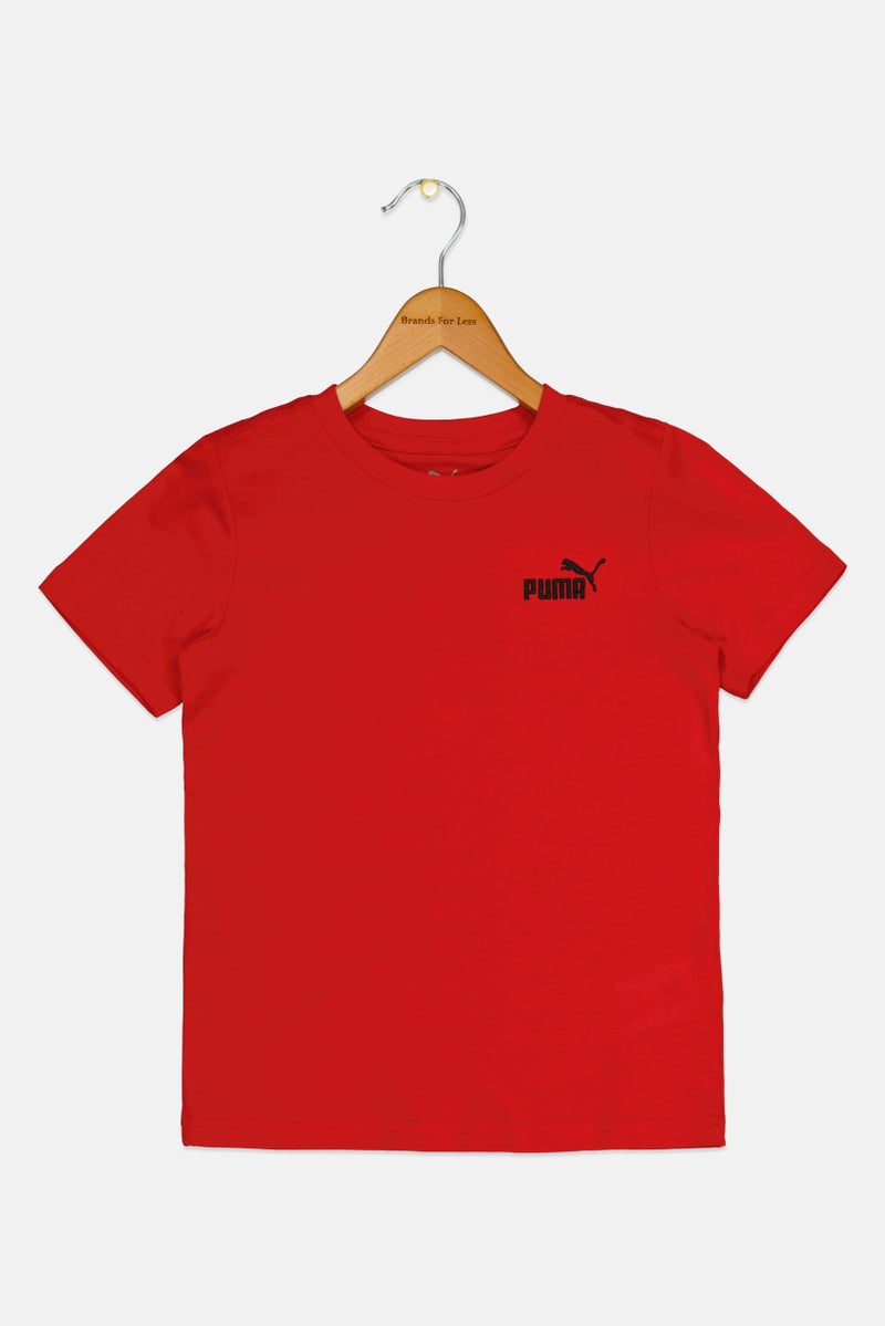 PUMA Kids Boy Sportswear Fit Short Sleeve Outdoor T-Shirt, Red - Image 2