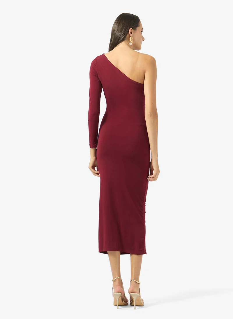 Ginger  One Shoulder Draped Dress for Women | Best Price UAE