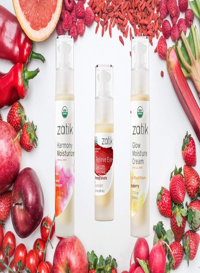 Zatik Naturals - Relieve Eye Serum with Pomegranate and Eyebright Antioxidant, USDA Certified Organic, Rekindle and Elevate Youthfulness Around Thin Areas of the Eyes, 1.0 fl oz, 30ml - Image 4