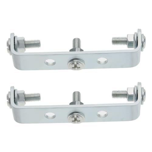 LT Easiyl 2pcs Bicycle Rear Bracket Bike Rear Rack Mount Adapter UShaped Rear Bracket Adapter for Mountain Bikes Folding Bikes Stainless Steel Bracket Mount Adapter - Image 1
