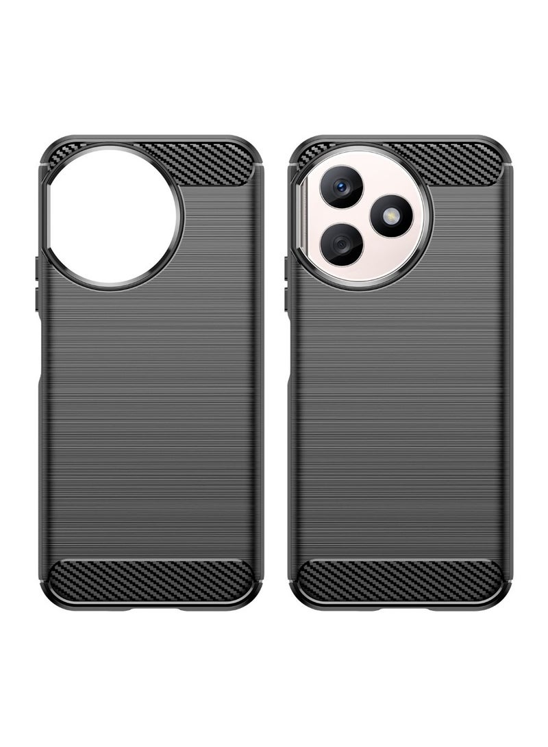 Cover Honor X50i Plus 5G  , - Protection Brushed Carbon Fiber Cover Shockproof - Anti-Scratch Case Slip-Resistant - Black  - Image 4
