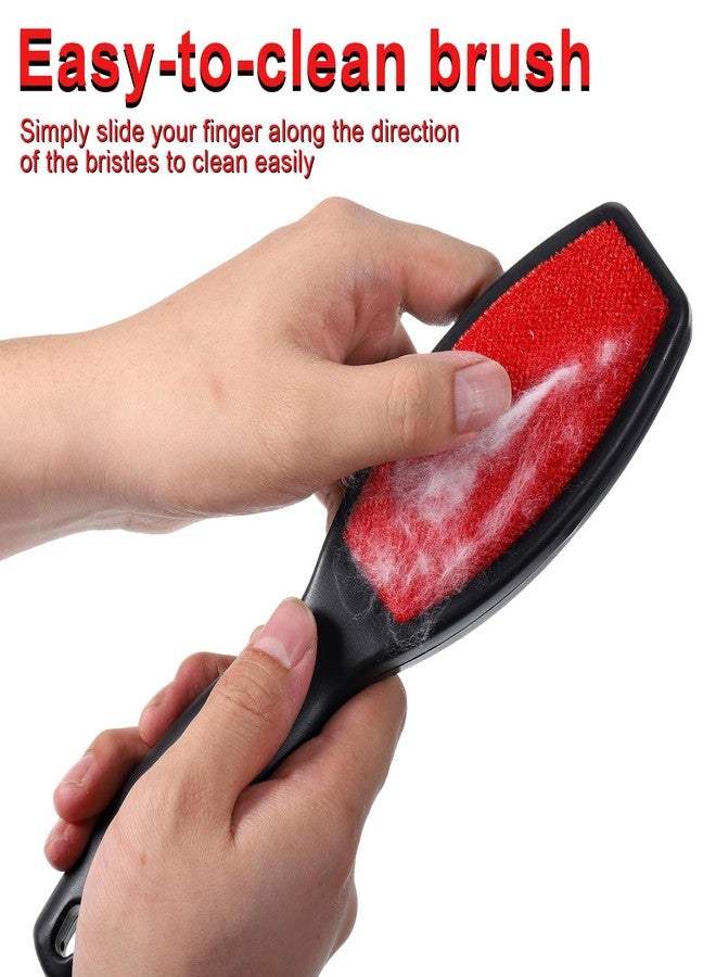 Skrfren 2 Pcs Lint Brushes for Clothes, Dual Sided Remover Lint Brush Reusable Pet Hair Remover Sheet and Carpet Cleaning Brush for Clothes Sheet Carpet Furniture Fabric - Image 3