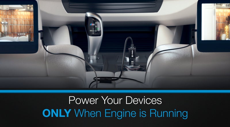 Pwr+ Extra Long 11 Ft Car Charger for Sylvania FANGOR NaviSkauto WONNIE Headrest Dual Screen Portable DVD Player Dc Auto Adapter Power Supply Cord - Image 2