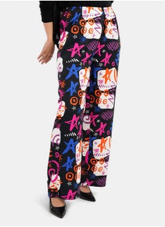 Clue High Waist Printed Pants  - Image 2
