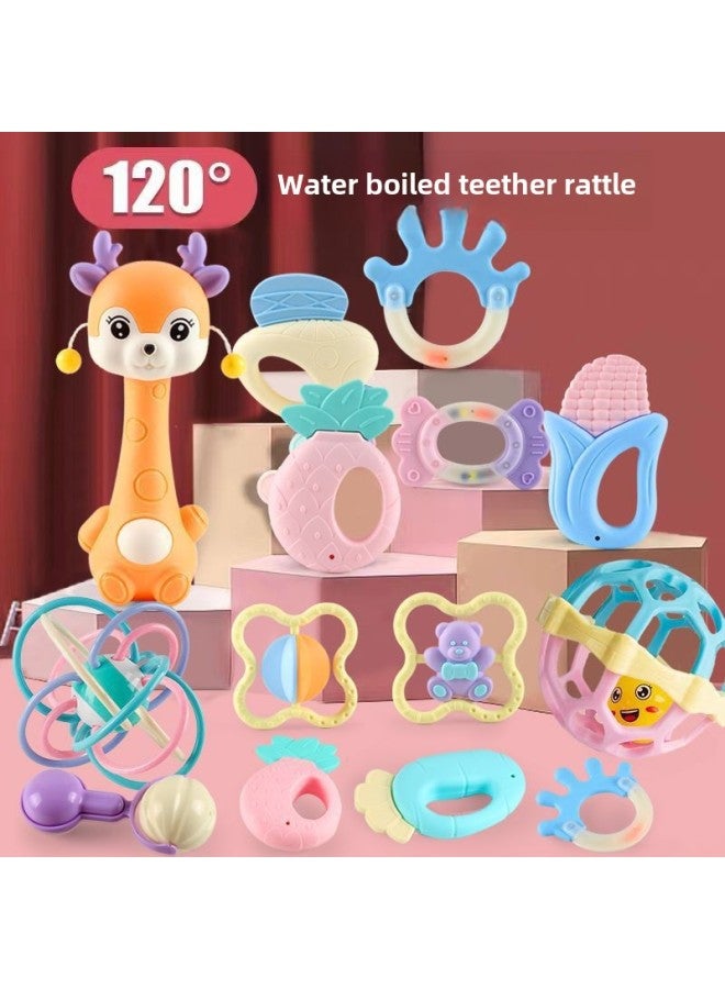 Export Baby Toys 0-1 Years Old Boiled Teether Bite Bell Baby Rattle Soothing Toys-Color:Little Monkey, Bee  - Image 3