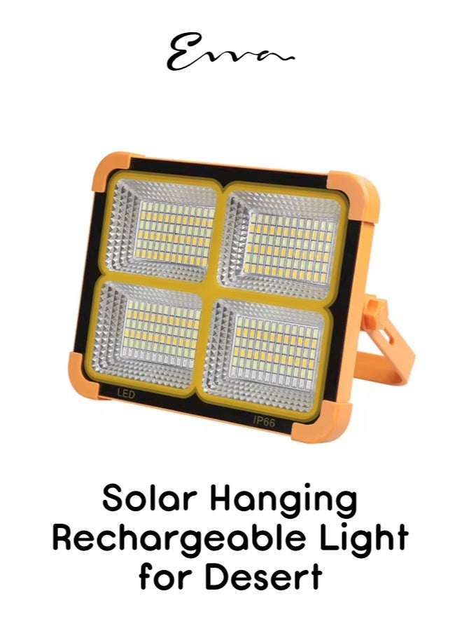 إيفا مصباح تخييم LED يعمل بالطاقة الشمسية قابل لإعادة الشحن بالبطارية IP66 مقاوم للماء ومحمول يعمل بالطاقة الشمسية في الهواء الطلق للطوارئ - Image 1