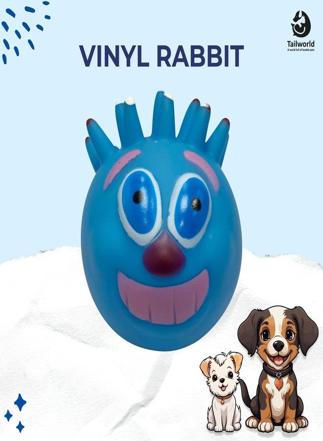 Tailworld Vinyl Rabbit | Natural Latex Rubber Squeaky Dog Toy | Small to Medium Dogs & Puppy | Durable, Animal Design, Fetch and Chew Safe Play Toy | Reduce Separation Anxiety - Image 2