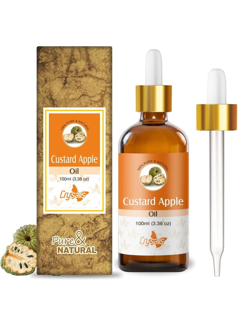 CRYSALIS Crysalis Custard Apple (Annona Reticulata) Oil - 3.38 Fl Oz (100ml) 