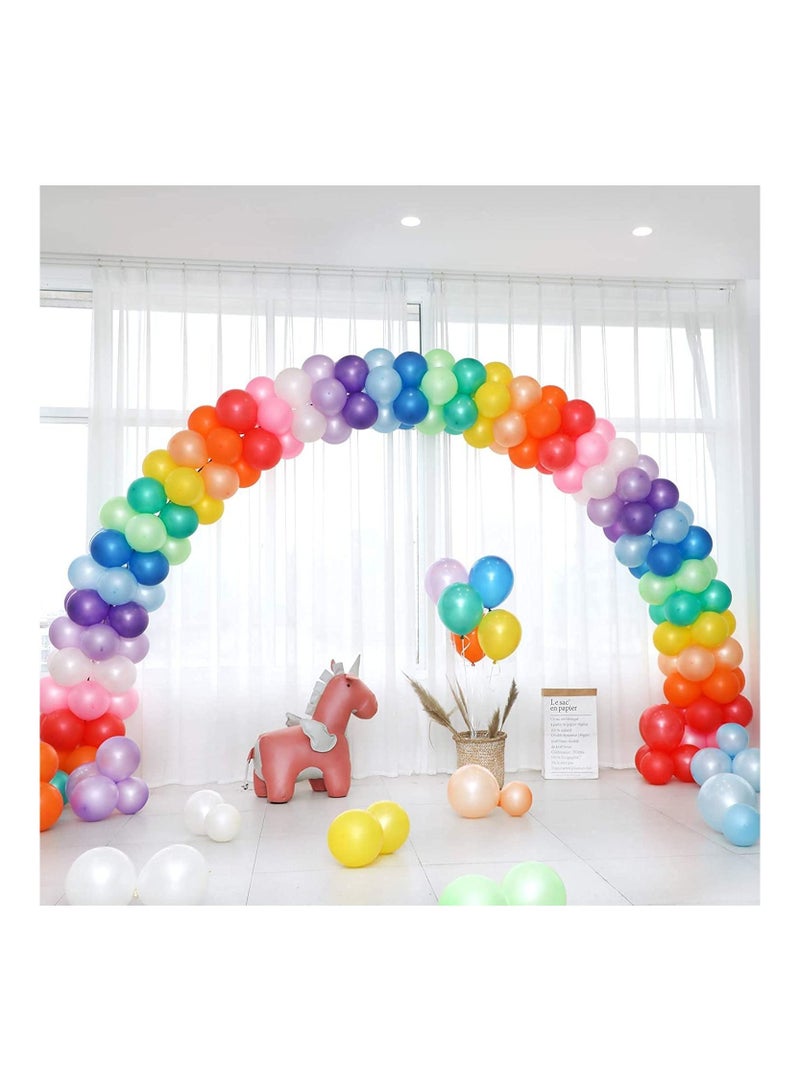 AMM 100 Balloons Assorted Color 12 Inches Rainbow Party Latex Balloons Latex Balloons for Party Decoration Birthday Party Supplies or Arch Decoration - Image 5