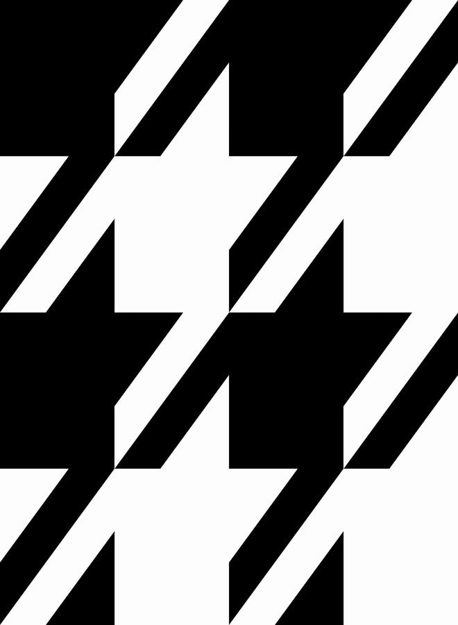 NuWallpaper x RuPaul RuPaul RuHoundstooth Black Peel and Stick Wallpaper, RPS6147 - Image 1