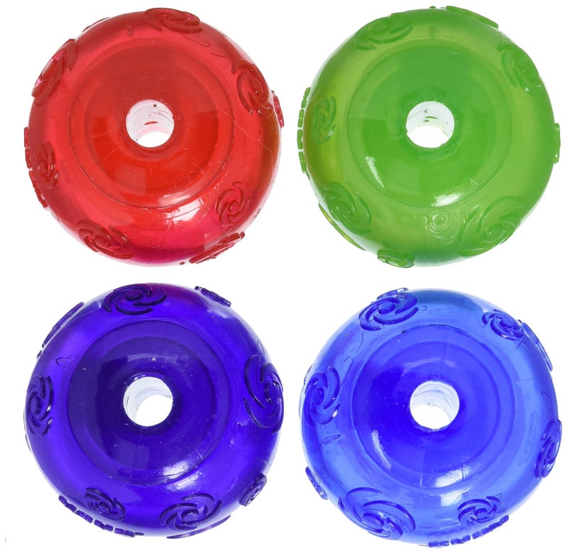 KONG Dog Squeezz Ball Medium Assorted Colors Green Red Blue Purple 4pk - Image 2