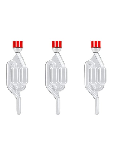 3 Pack Fermentation Airlock S Shape Air Lock Bubbler Air Lock Brewing Airlock Fermenter Check Valve Airlock