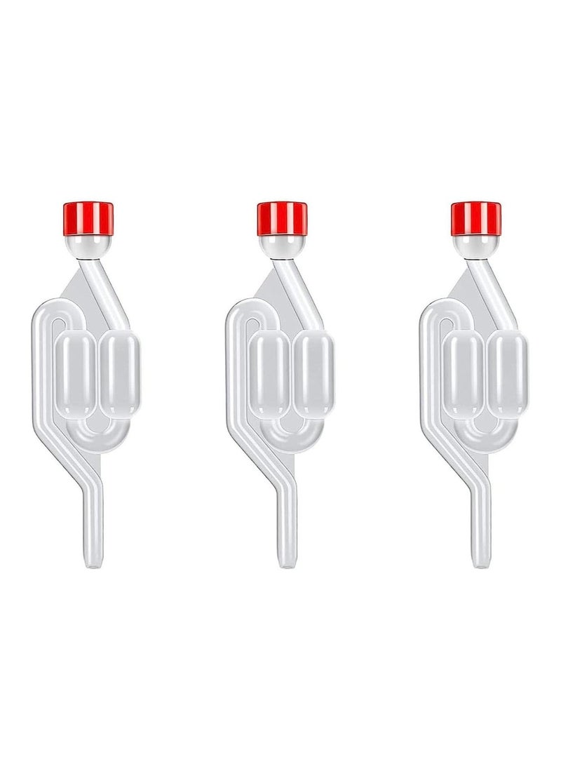 3 Pack Fermentation Airlock S Shape Air Lock Bubbler Air Lock Brewing Airlock Fermenter Check Valve Airlock