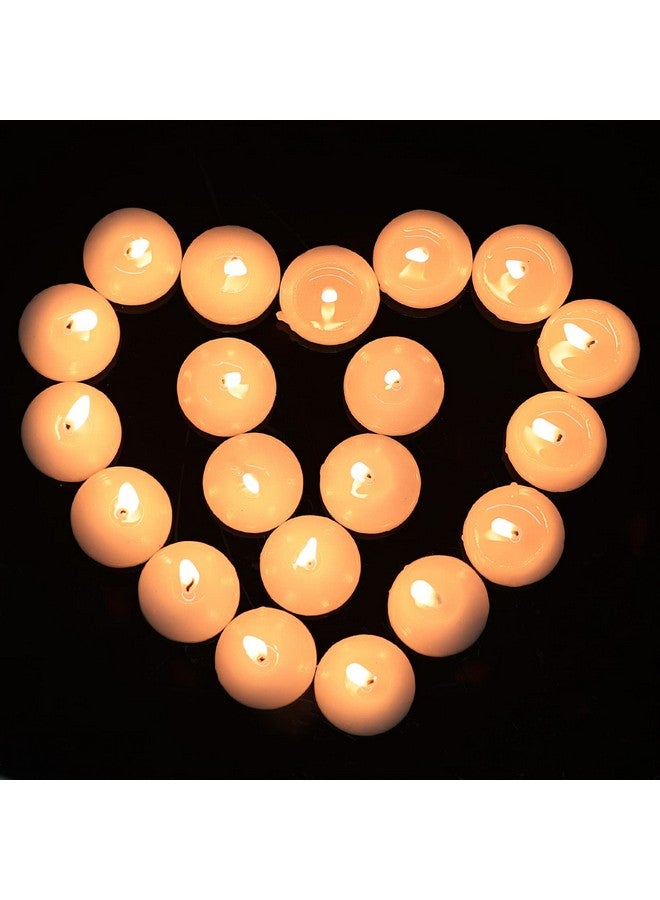 ishua 20 Pcs Floating Candles Centerpieces, 1.5 Inch Unscented Floating Candles Small Decoration for Valentine's Day, Thanksgiving, Wedding, Holiday, Parties and Home Decor - Image 3