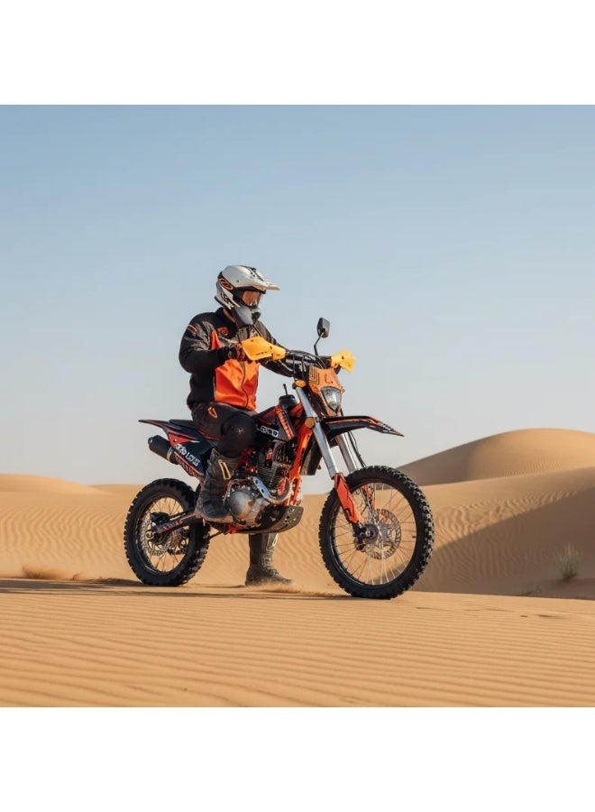 Kugoo 125CC Off Road Petrol Dirt Bike 2026 Model - 125CC Motor Power - 12V 5Ah Battery - 5.4L Fuel Tank - 80km/h Max Speed - Orange/Black - Image 3