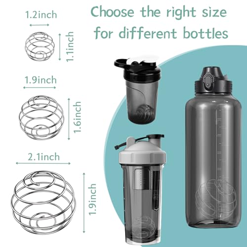 KASBEE Shaker Balls, 6PCS 304 Stainless Steel Mixing Balls for Protein Shakes Formula, Blending Balls for Mixer Bottles - Image 5