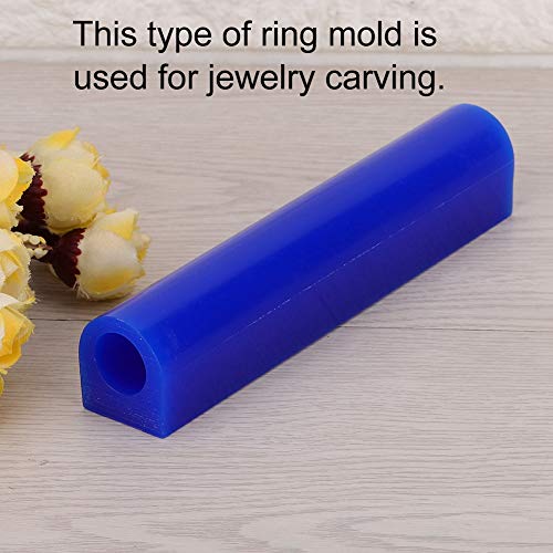 Salmue Carving Wax Ring Tube for Making Rings Mold Hard Ring Mold Jewelry Making Carved Sculpture Tube Injection Tool, Carving Wax Casting for DIY Craft Ring Making, Polishing Engraving A - Image 3