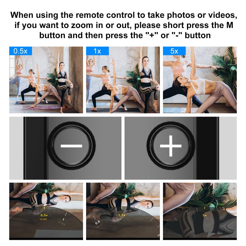 Newmowa Phone Remote Selfie Stick, Extendable Tripod with Rechargeable Detachable Remote for iPhone Video Photo Shooting/Zooming/Lens Switching, Compatible with iPhone 11 and Above(iOS 15 Above) - Image 3