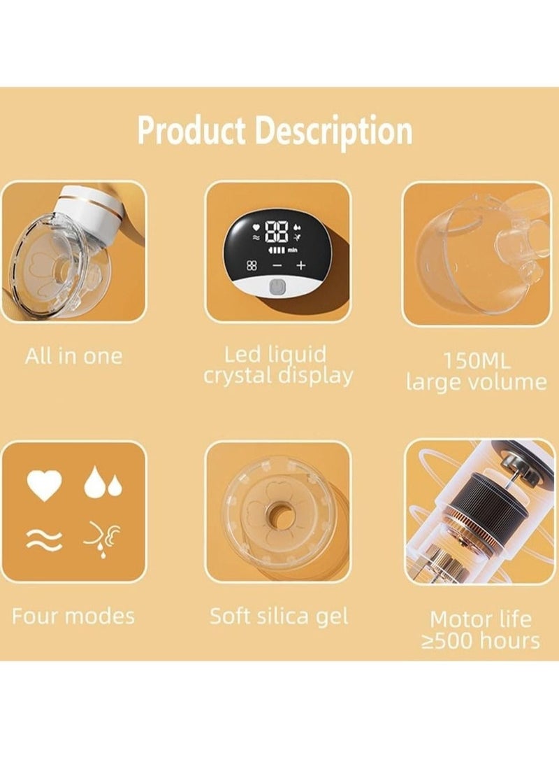 Portable Wearable Breast Pump, Electric Hands Free Breast Pump - Image 3